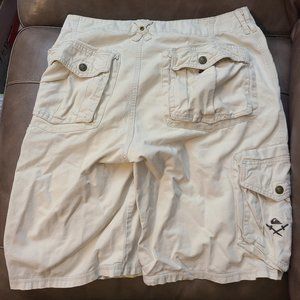 Quiksilver Cargo Shorts White Size 31